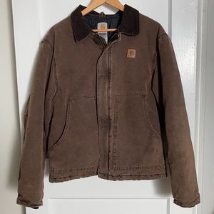 Carhartt Insulated Jacket Work Coat Corduroy Vtg